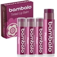 thumbnail image 1 of Bálsamo labial teñido ciruela - Bambalo paquete de 4 cuidado hidratante - tinte de bayas transparentes - fórmula orgánica natural - acabado suave nutritivo - fabricado en Estados Unidos, 1 of 5