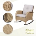 thumbnail image 5 of POCASSY Wicker Rattan Outdoor Rocking Chair Set with Side Table (2 chairs and 1 side table), 5 of 7