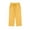 Yellow, variant on Bxsruta Women's Plus Size Elastic Waist Ankle-Length Pants, Soft Cotton Linen Blend for Everyday Casual with Pockets