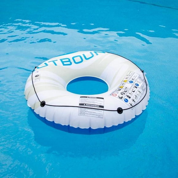 inflable tipo dona grande blanco