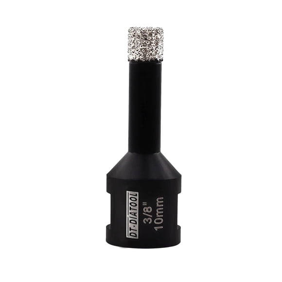 DT-DIATOOL Foret à Mèche Daimond 3/8 Pouce Scie à Vide Brasée avec Filetage 5/8 Pouces-11 pour Perçage de Carreaux en Céramique, Grès, Marbre, Granit, Pierre, Brique