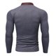 thumbnail image 5 of pstuiky camisetas de manga larga para hombre, Camiseta de manga larga con cuello alto falso de color liso para hombre, con múltiples botones y preimpregnación Tops de talla grande para hombre m, 5 of 5