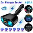 thumbnail image 3 of USB Car Cigarette Lighter Socket Splitter Power Adapter Charger Outlet 12V, 3 of 10