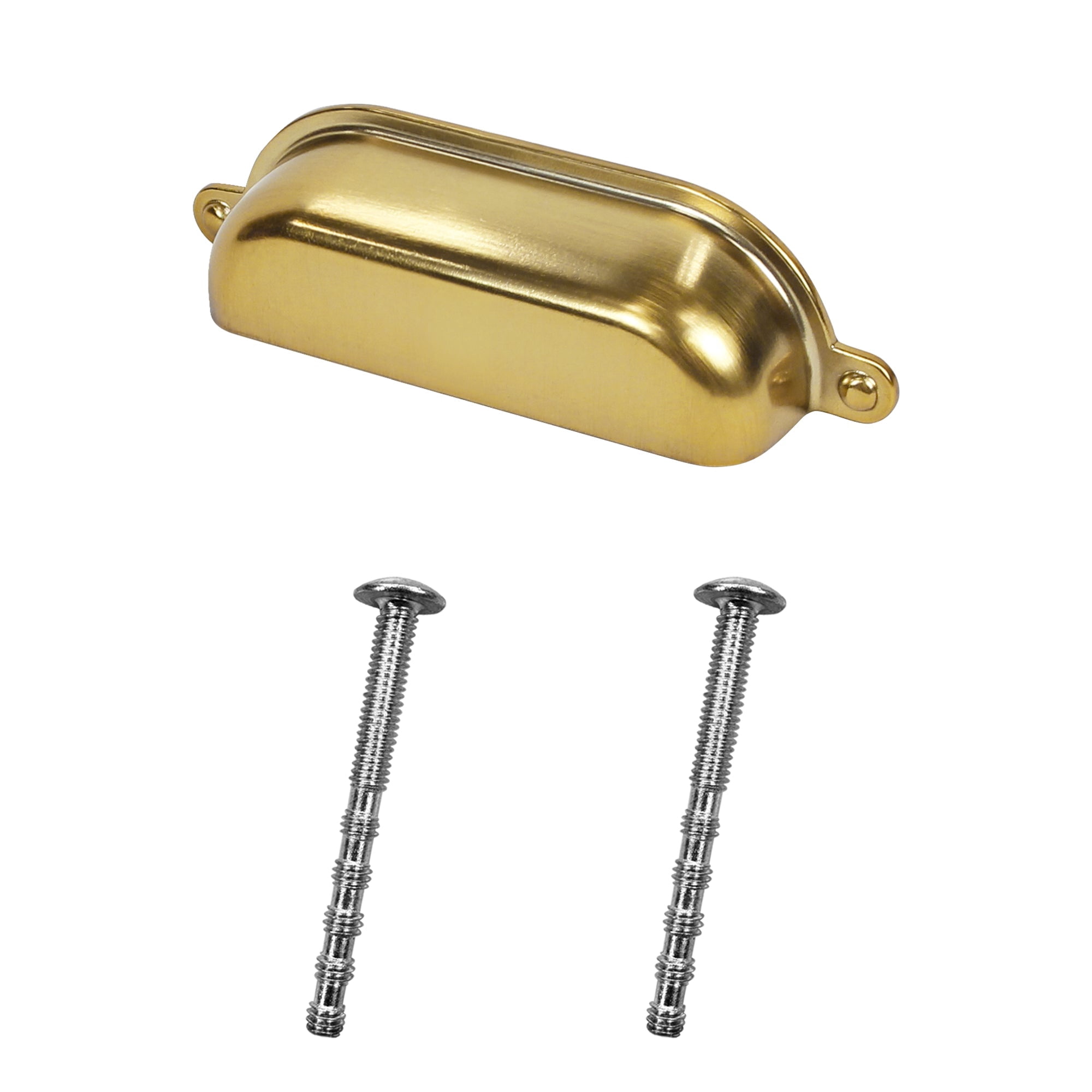 Lumi Home Furnishings Drawer Pull Vintage Library 3" Brass 8-Pack