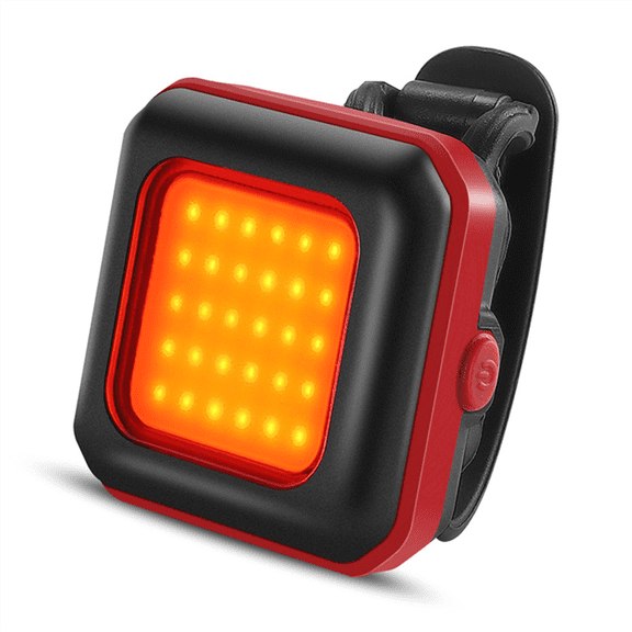 Mountain Bike Headlight Night Riding Front Light USB Rechargeable Ultra Bright Flashlight Tail Warning Red Red Light