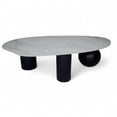 thumbnail image 1 of Mesa de Centro Váríxa Stone Blanca – Mesa Moderna para Sala, Cubierta Tipo Piedra, Diseño Contemporáneo y Elegante, 1 of 3