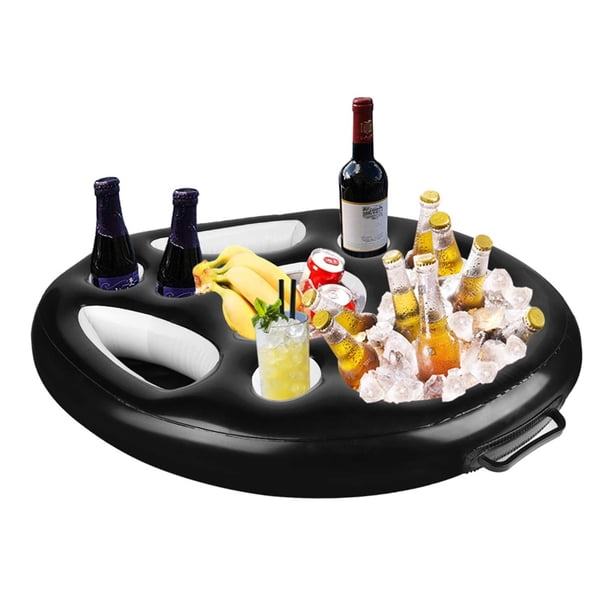 Flotador para Bebidas en la Piscina Soporte para Bebidas en la Piscina Soporte Flotante Inflable para Bebidas con 8 Agujeros Flotador para Bebidas de Gran Capacidad para ANGGREK Otros