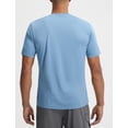 thumbnail image 2 of BALEAF Men's Sun Protection Shirts Short Sleeve T-Shirts Swim Rash Guard Hiking Running SPF UPF 50+ UV Lightweight Heather Light Blue XL, 2 of 7