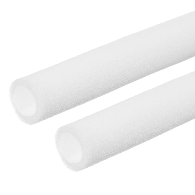 Tubo de espuma para aislamiento de tuberías Uxcell, fideos de piscina, recubrimiento de tuberías para exteriores 1-1/5"x1-3/5"x6.6Ft