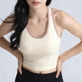 thumbnail image 6 of Seamless High Elasticity Ribbed Sports Top for Women with Integrated Chest, 6 of 7