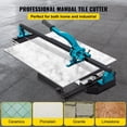 thumbnail image 2 of 40 Inch Manual Tile Cutter with Laser Guide, Single Rail & Dual Brackets for 3/5 Inch Capacity - Precision Tile Cutting Tool (40"), 2 of 6