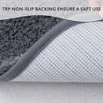 thumbnail image 4 of Carvapet Non-Slip Bath Mat Microfiber Soft Bathroom Mats, 20"x 59", Dark Gray, 4 of 6