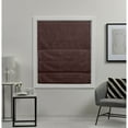 thumbnail image 4 of Exclusive Home Acadia 100% Blackout Roman Shade, 34"x64", Chocolate, 4 of 13