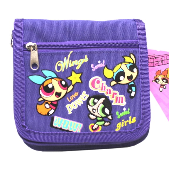 The Powerpuff Girls "WoW!, Wings and Charm" Violet Mini Purse Wallet