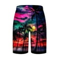 thumbnail image 3 of lcziwo Summer Fashion Men Shorts 2025 Vacation Shorts Board Surf Beach Shorts Elastic Waist Drawstring Shorts Casual Tropical Shorts with Pockets Multicolor,S, 3 of 4