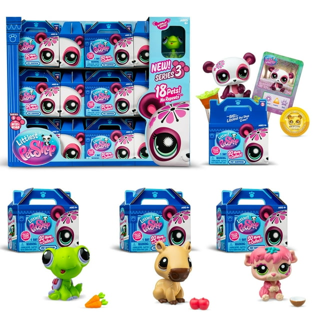 Serie 3 de Toy Littlest Pet Shop Pet Shop con 18 mascotas