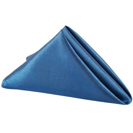 10 Pieces, Taffeta Napkin Approx. 20"x20" square Edge: Overlock serge - Navy Blue