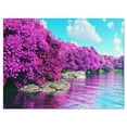 thumbnail image 2 of Belle Rangée de Fleurs de Cerisier - Impression sur Toile Paysage, 2 of 3