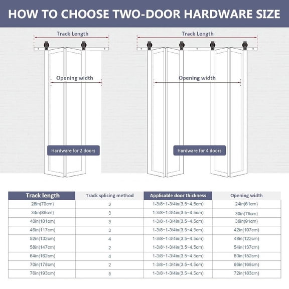 64" Rail Hardware Heavy Duty Sliding Barn Door Track, Aluminium Alloy Wall Mount Kit for Single Door, Smoothly and Quietly Easy to Install (No Door)