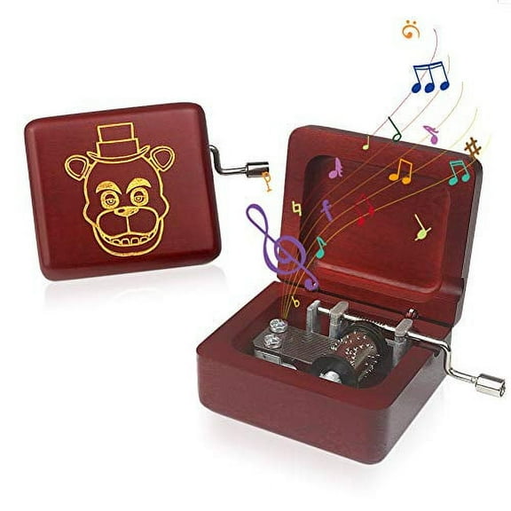 ROSIKING Wooden Music Box,Hand Crank Classic Antique Carved Wood Musical Boxes Best Gift for Birthday for Kids Children Christma (Red Wine Box (Toreador))