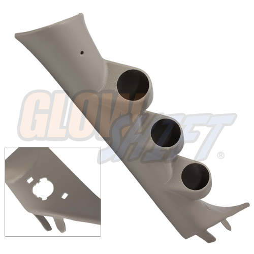 20072013 Chevrolet Silverado Duramax Tan Triple Gauge Pillar Pod w