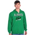 thumbnail image 5 of North Dakota Funny Midwest Winter ND Zip Up Hoodie Men's Women's Brisco Brands 2X, 5 of 6