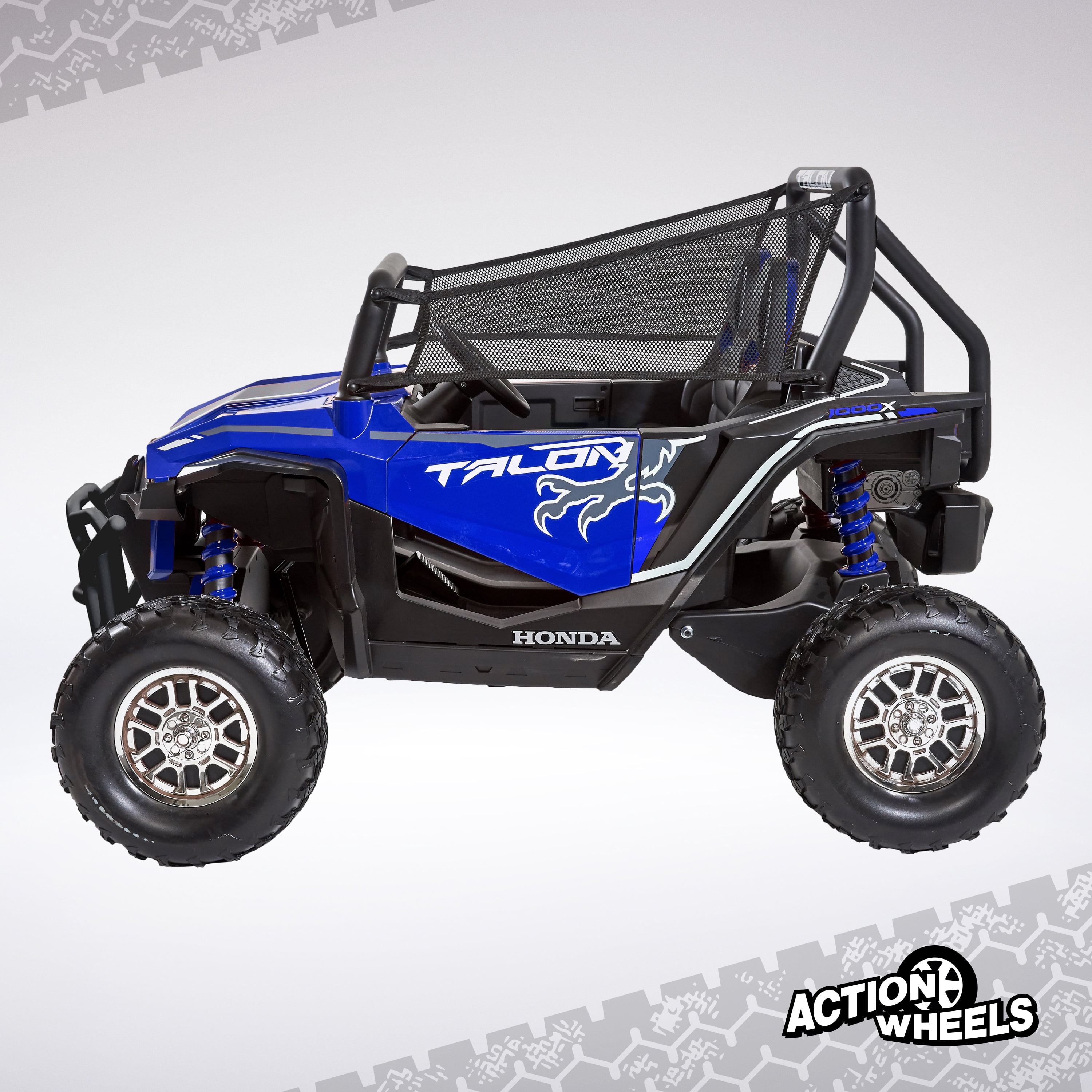 Honda Talon UTV 12-Volt Battery-Powered Ride-On Toy, Black/Red, 1 Count – Officially Licensed