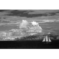 thumbnail image 2 of Johnson, George 18x13 Black Ornate Wood Framed with Double Matting Museum Art Print Titled - Port Townsend Sailboat I, 2 of 4