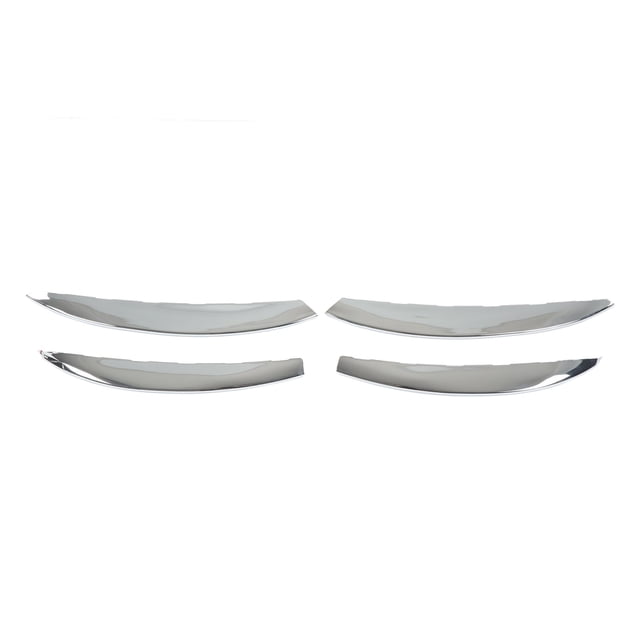 BOROCO 4 Piezas de Repuesto para Rejilla de luz antiniebla Delantera para párpados, Cejas, Viento, Cuchillo, para Clase C W206 S206(Plata)