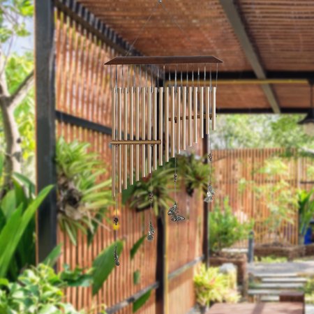 Wind Chimes 30" Outdoor Chimes with 18 Metal Hollow Tubes and Hanging