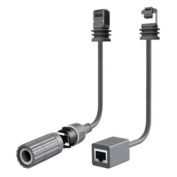 2Pcs Starlink Gen3 V3 Rectangular Satellite Ethernet Cable Adapter 1000Mbps RJ45 Converter