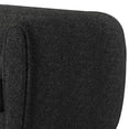 thumbnail image 2 of Benjara Dly Retro Loveseat- Black Boucle Seat- Welt Trims- 68 Inch- Tuxedo Style, 2 of 7