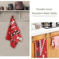 thumbnail image 3 of SKYSONIC 2 Pack Happy Valentine Love Hand Towels, Red Hearts Kitchen Towel Ultra Soft and Absorbent,Decorative Fingertip Face Towel for Bathroom Hotel, 28.3"x 14.4", 3 of 6