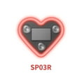 thumbnail image 6 of 2PCS Car Solar Peach Heart LED Lights Heart Shape Neon Lamp Interior Atmosphere Light for Auto Dashboard Decor, 6 of 6