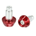 thumbnail image 4 of 1 Pair Red Motorcycle Handlebar End Plugs 7/8" 22mm Universal Aluminum Alloy Handle Bar End Plugs Caps, 4 of 6