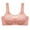 Orange, variant on qolati Everyday Bras for Women Cute Printed Wireless Push Up Sports Bras Seamless Comfortable Soft Padded Full-Coverages No Underwire Bralette