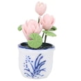 thumbnail image 2 of Casa de muñecas en miniatura BuyWeek Lotus 1/12 con flores, 2 of 11