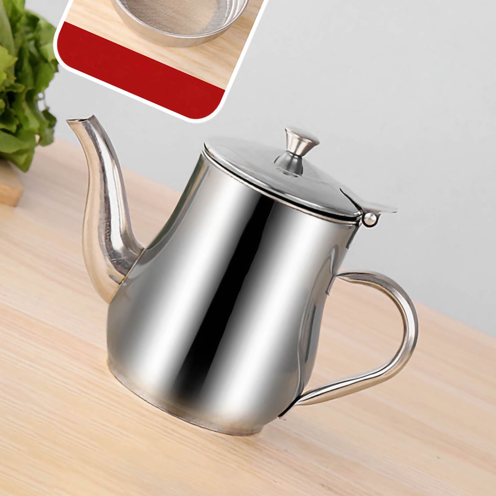 Stainless Steel Oil Can Stainless Steel Oil Jug Stainless Steel Oil Bottle Oil Can Stainless Steel Oil Can Multifunction Leakproof Heat Resistance Oil Bottle Vinegar Pot For
