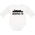 thumbnail image 3 of Inktastic Memphis Tennessee City Skyline Boys or Girls Long Sleeve Baby Bodysuit, 3 of 5