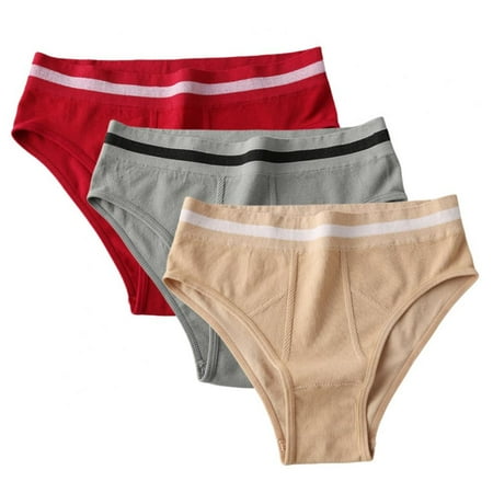 

3-Pack Women High Waist Cotton Briefs Full Coverage Breathable Soft Panty Stretch Briefs