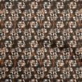 thumbnail image 1 of oneOone Cotton Silk Brown Fabric Abstract Craft Projects Decor Fabric Printed By The Yard 42 Inch Wide, 1 of 4