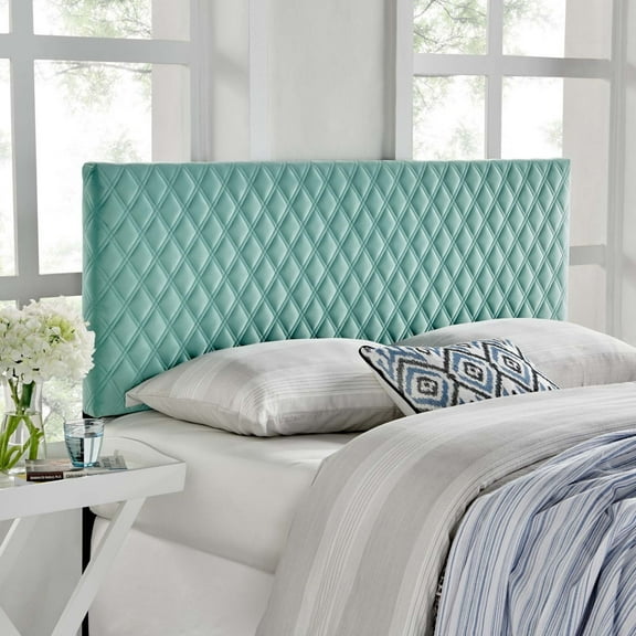 Angela King Performance Velvet Headboard - Mint