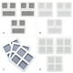 thumbnail image 4 of Speravity Pegatinas de parche autoadhesivas para pantalla de ventana, reparación de malla adhesiva fuerte, parches adhesivos, accesorios para Artesanía Tipo 2 Gris, 4 of 6