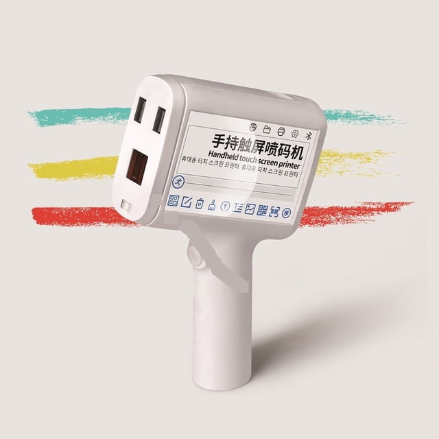 Handheld Inkjet Printer 12.7mm Barcode Barcode Batch Code Numbering Logo Label Portable Inkjet Printer ,Multi-Format Printing