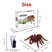 Remote Control Spider Realistic Wireless RC Tarantula Prank Toys Remote Control Toy Moving Pet Toy Pranks for Kids Birthday Fool Day Halloween Gags & Practical Joke Toys