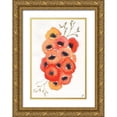 thumbnail image 1 of Lee, Judson 11x14 Gold Ornate Wood Framed with Double Matting Museum Art Print Titled - Vivid Anemones I, 1 of 4