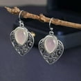 thumbnail image 2 of K-KED 925 Silver Women Cubic Zirconia Earrings Ear Hook Wedding Drop Dangle Jewelry-#6, 2 of 9