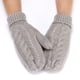thumbnail image 5 of Guantes de punto para mujer, estilo invernal, cálidos, de terciopelo grueso, resistentes al frío, de color sólido, para montar a caballo y para hombre, 5 of 5