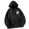 thumbnail image 3 of Sudadera con capucha para hombre y mujer, chaqueta negra con bolsillos para invierno, otoño, senderismo M Yuyangstore Sudadera con capucha, 3 of 8
