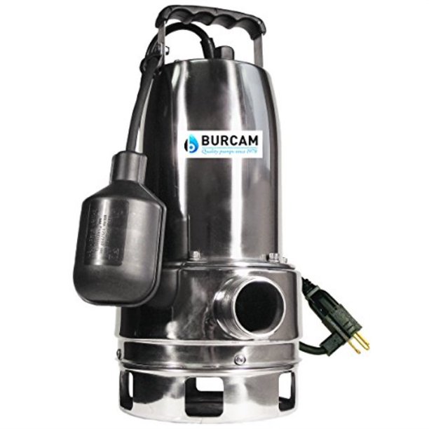 burcam 300527 3/4 hp stainless steel submersible sump pump, Walmart